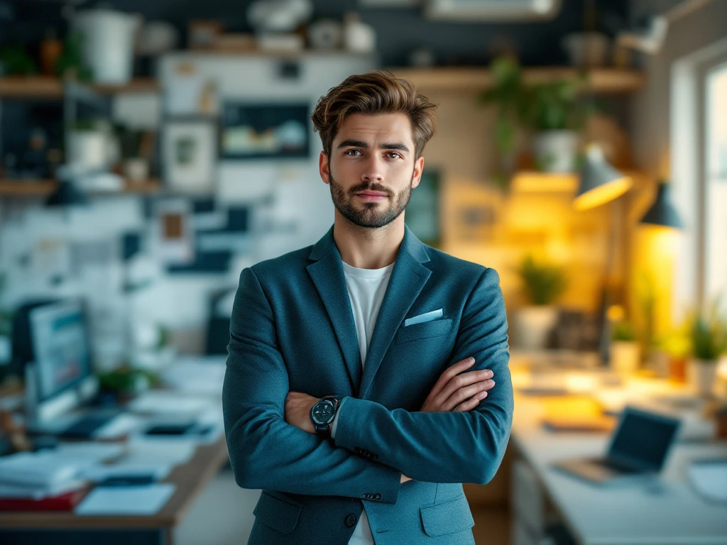Jonge professional staat op kruispunt tussen stressvol freelance werk en helder uitzendcontract bij Aethon.