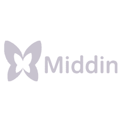logo zorginstelling Middin paars